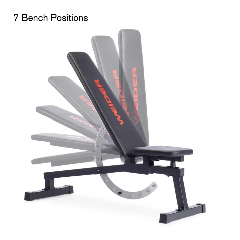Weider Legacy Adjustable Bench with 14 Positions 410 Lb. Weight Limit
