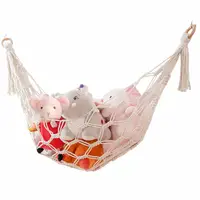 Macrame Hammock Net Toys Storage Boho Decor Children Room Toys Stuffed Animals Toys Hammock Net Organize Bohemia Storage Holder 1