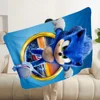 Printed Blanket Picnic Blanket Cartoon Anime S-Sonics the Hedgehogs Warm Blanket Soft and Comfortable Home Travel Birthday Gift 2