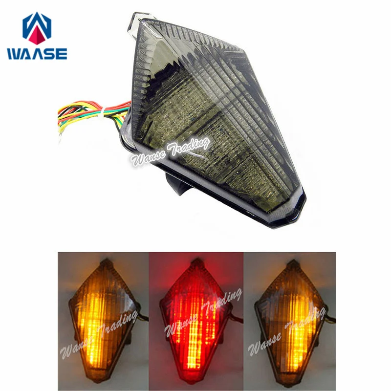 

Waase для Yamaha YZF R1 2007 2008, задний фонарь, Тормозные Сигналы поворота, встроенный светодиодный фонарь