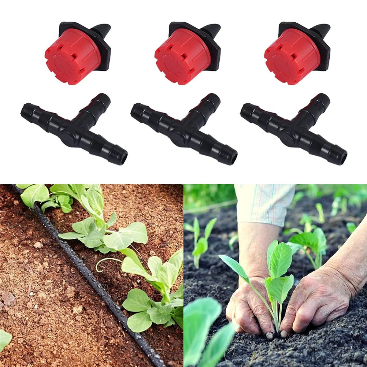 Y77A-200 Adjustable Irrigation Drippers with Drip Irrigation Kit for Garden Watering Fitting