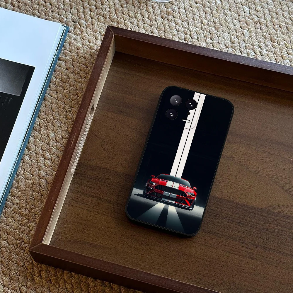 Ford Mustang Phone Case, Black, for Xiaomi and Redmi