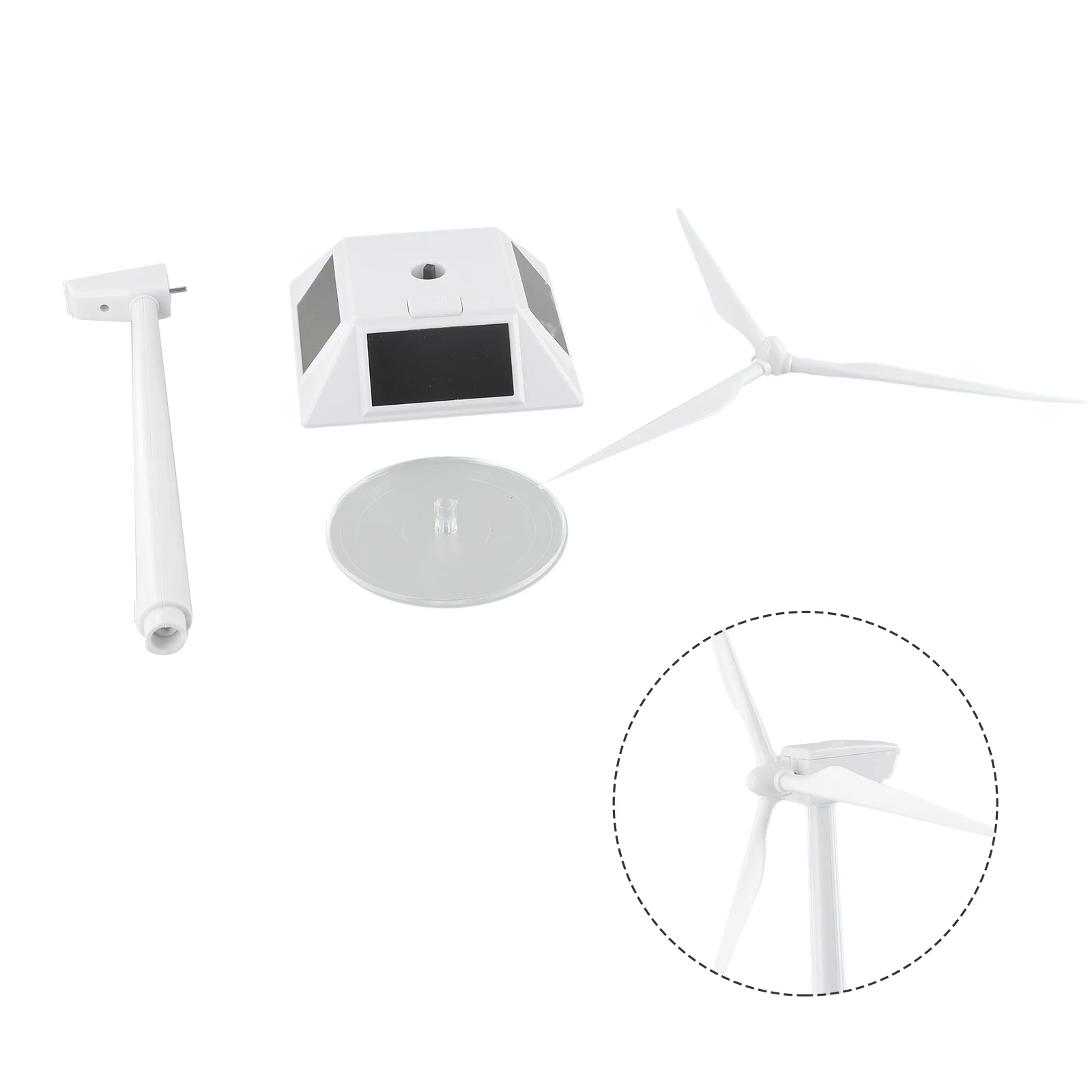 

1pc Solar Wind Mill Model Powered Wind Mill Model Desktop Decor Craft Kids Children Education Home Decoration Power Tools