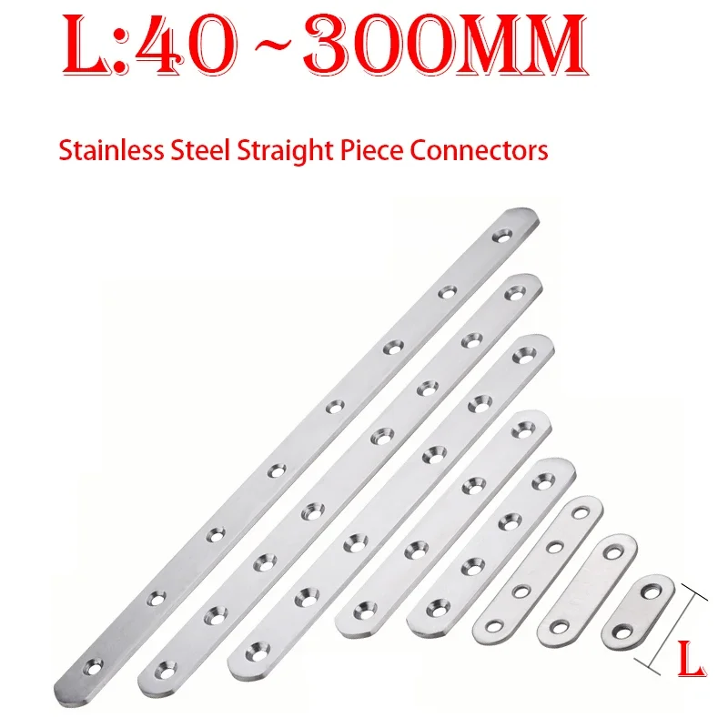 Stainless Steel Angle Bracket Angle Connector 1-2Pcs for Furniture