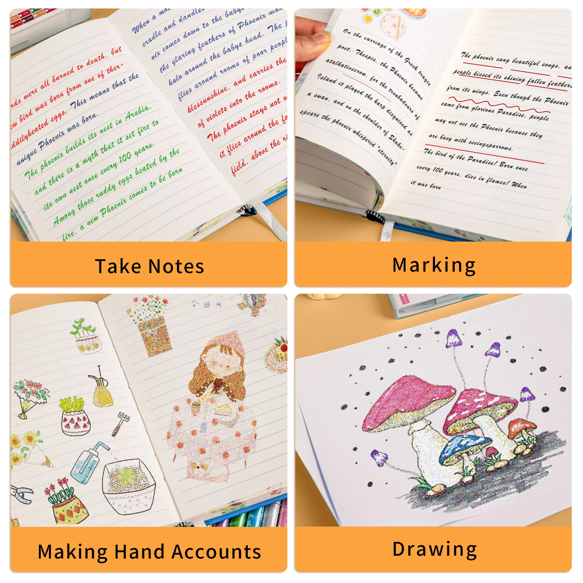Metallic Paint Markers Pens 6/12/24 Colors Round/Brush Dual Tip Glitter Doodle Dazzle Drawing Easter Egg Stone Art Pen