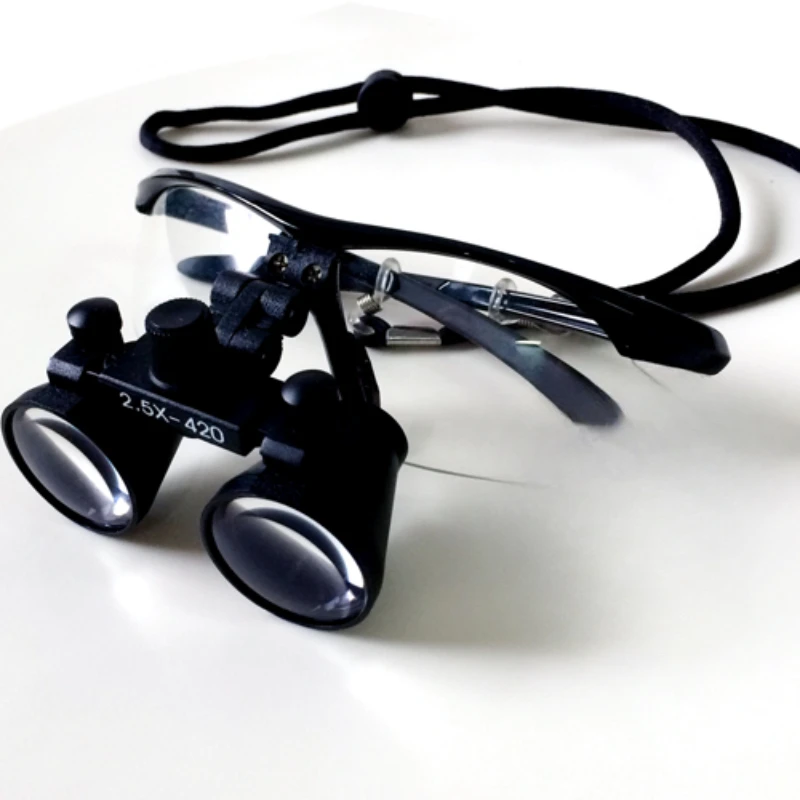 

2.5x binocular surgical magnifying glass, dentistry, plastic surgery, ophthalmology, optics