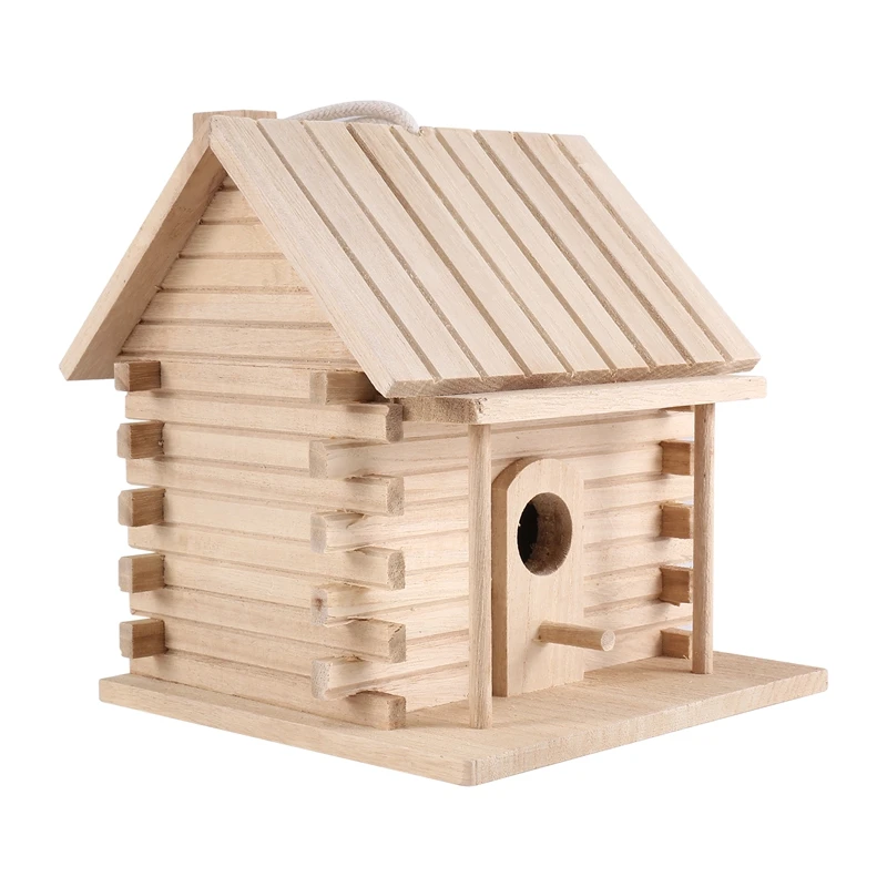 

Настенное деревянное гнездо для птиц, домик для птиц, деревянная коробка для украшения сада