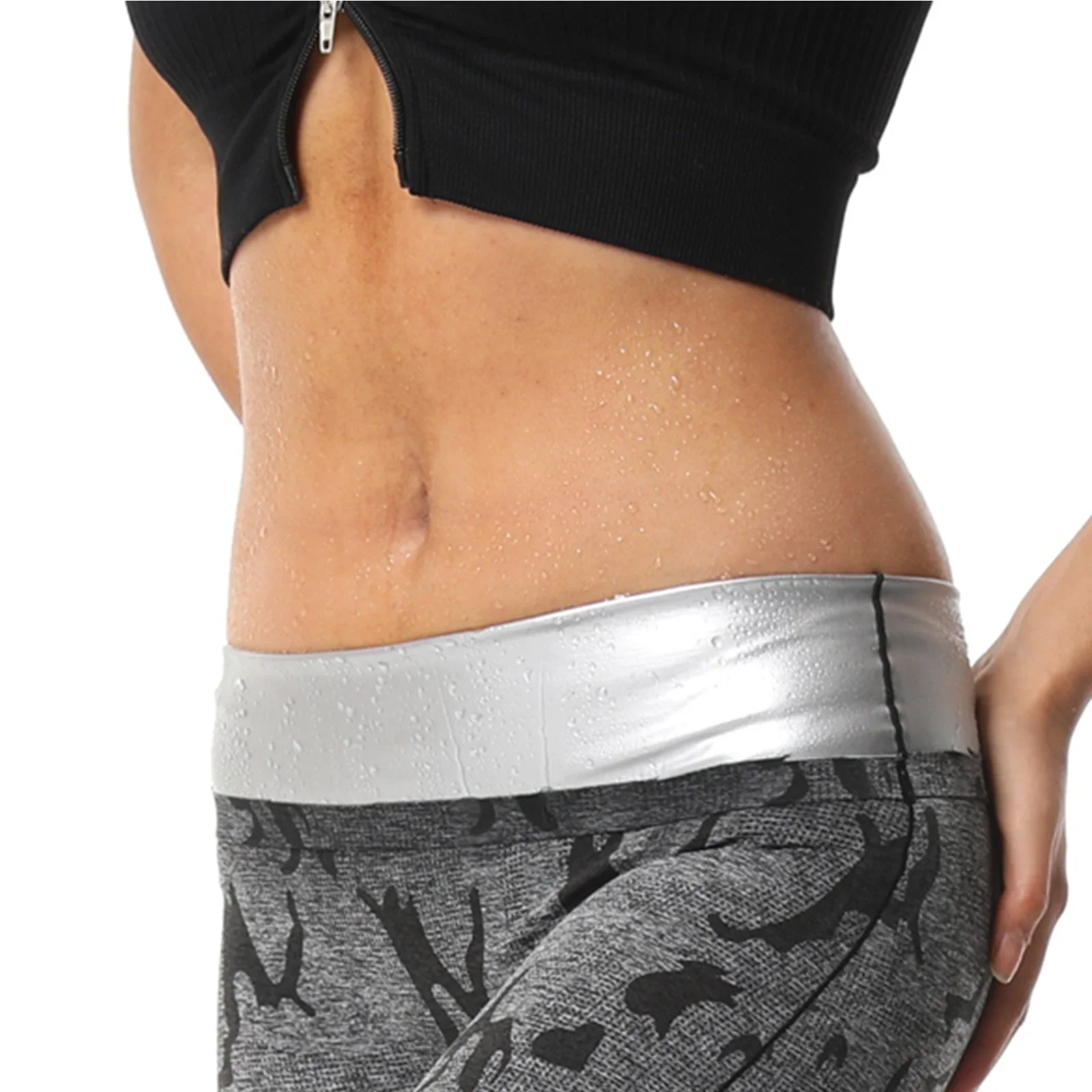 

Body Shaper Pants Thermal Suit Hot Sweat Pants High Waist Tummy Control Leggings Body Shapewear Fitness Workout Capris