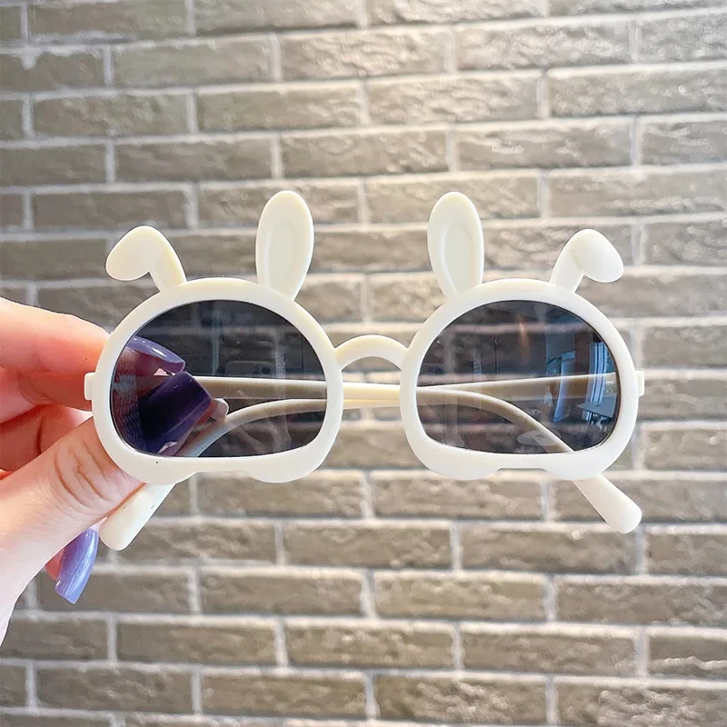 New Children's Rabbit shaped Sunglasses, Girl Brand Designer Cute Baby UV Protective Glasses