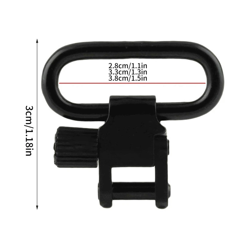 Sling Swivels Mount 2 Pcs 1/1.25/1.5inch Two-Point Sling Attachment Clips Tactical Gun Strap