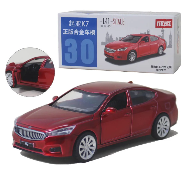 

Модель мини-автомобиля из сплава в масштабе 1:41 KIA K7, литой металлический игрушечный автомобиль, модель автомобиля, миниатюрная коллекция в масштабе, детские игрушки, подарок
