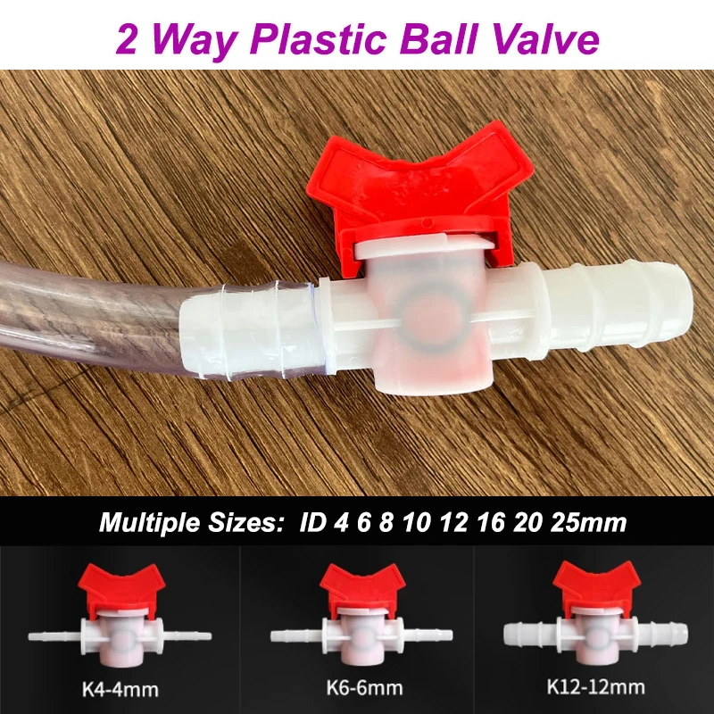 Vannes, 1 À 50 Pièces 4 À 25 Mm POM, Vanne À Boisseau Sphérique