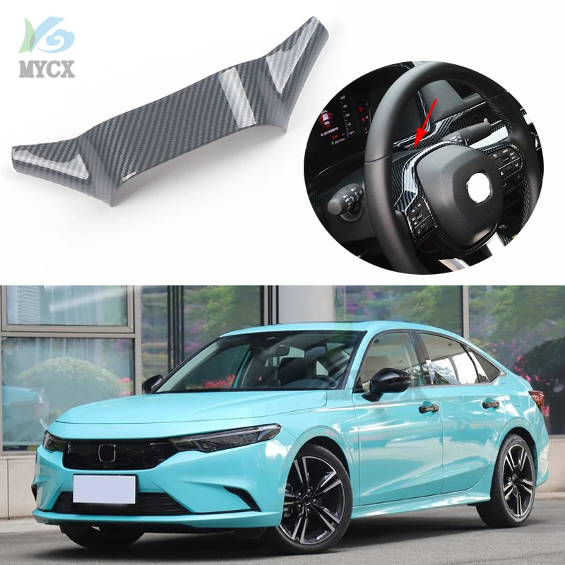 

Наклейка на кнопку рулевого колеса из углеродного волокна, отделка крышки для Honda Integra 2021 2022, аксессуары, аксессуары для интерьера автомобиля