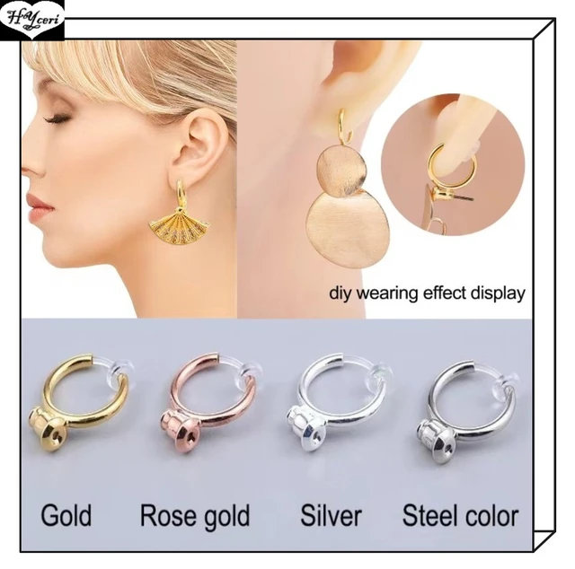 Pierced Earring Converter 6 Pair - Gold