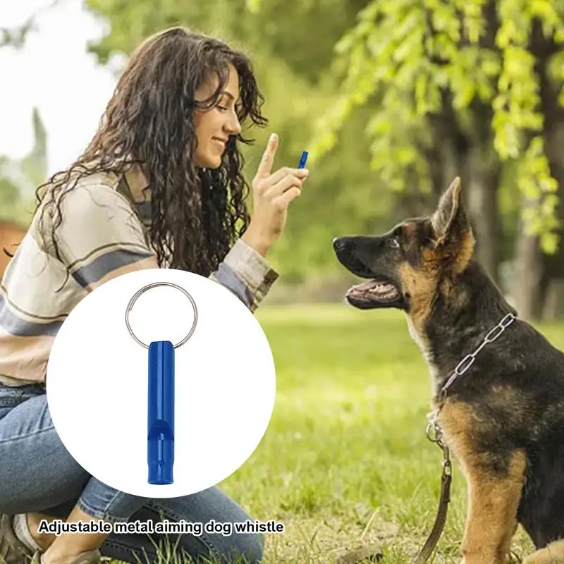 Ultrasonic Dog Whistle Aluminum Alloy Recall Anti Barking Training Behavior Aids dog whistle