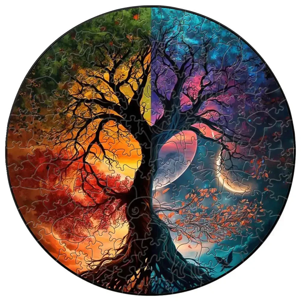 Unique 3D Animal Wooden Puzzle Adult Kids Jigsaw Puzzles Toys Wooden Montessori Toy Children Holiday Wooden Puzzle Gifts Toys 3