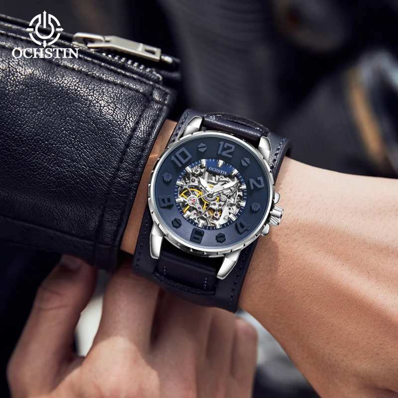 OCHSTINMasterpiece Series New 2024 Business Skeleton Mechanical Movement Waterproof Watch Men's Mechanical Watches