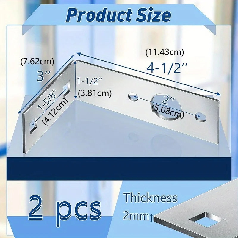 2pcs Metal Trailer Light Bracket L-Shaped Mounting Tail Light Holder for Marine Trailer Tail Lights Accessories Car Accessories