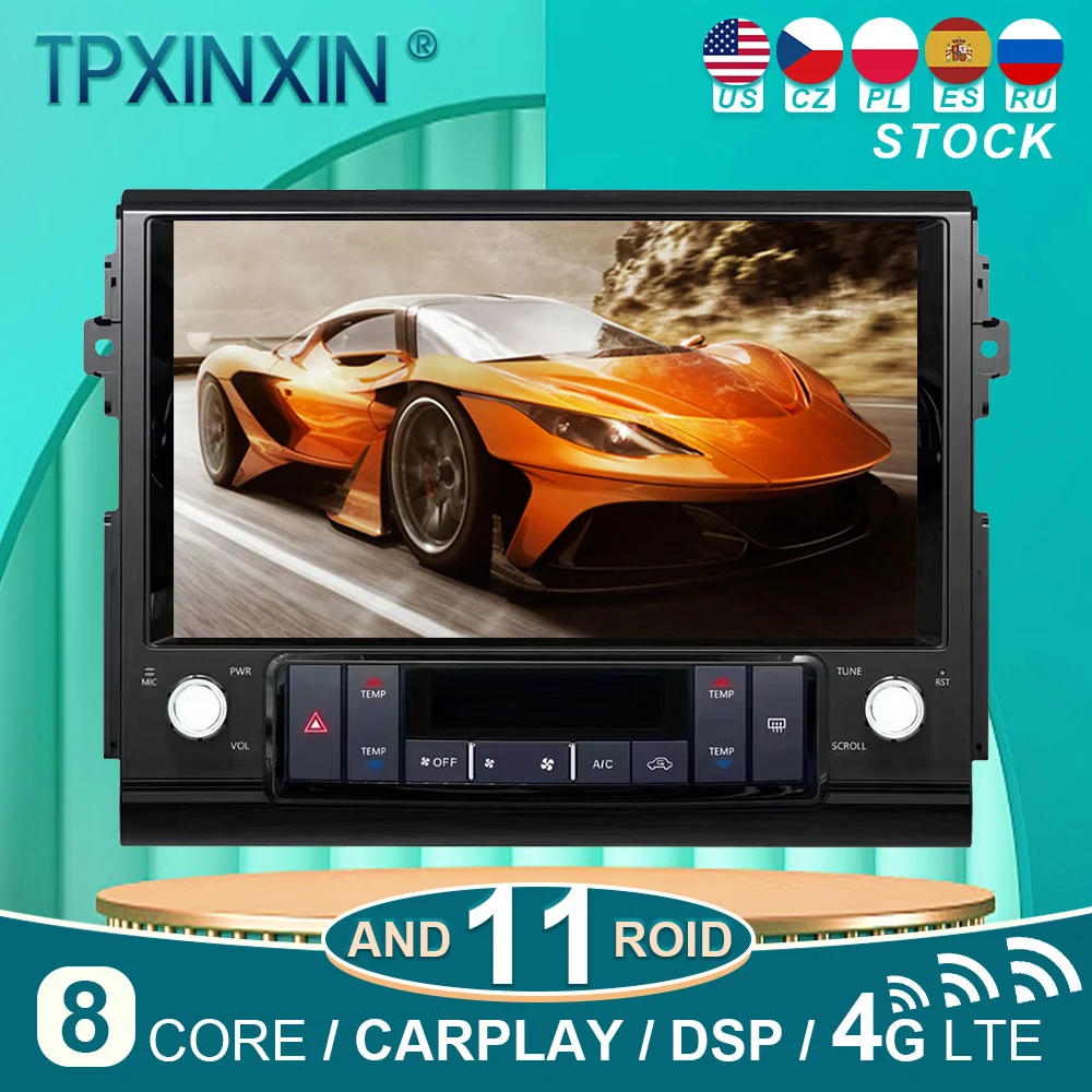 

for Toyota FJ 2007-2020 13.3 inch （Black&silvery） audio 2 din android receiver tesla style auto multimedia DVD player GPS