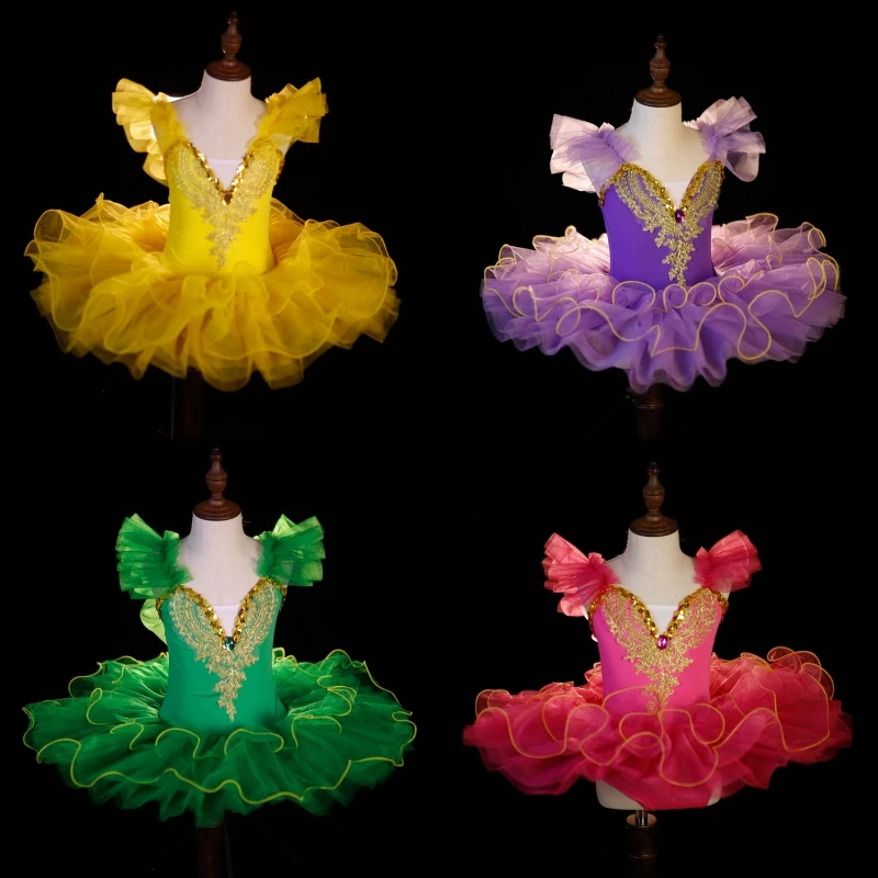 Kids Toddler Ballet Tutu Dancing Dress For Girls Children SwanLake Costumes Ballerina Clothing Teen Ballroom BalletOutfits ballet dress tutu skirt girls dance costumes