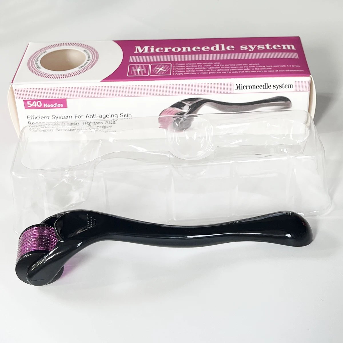 Derma Roller Micro Needle For Facial Skin Body Face Care Hair Growth Beard Acne Wrinkle Removal Microneedle(540) derma roller