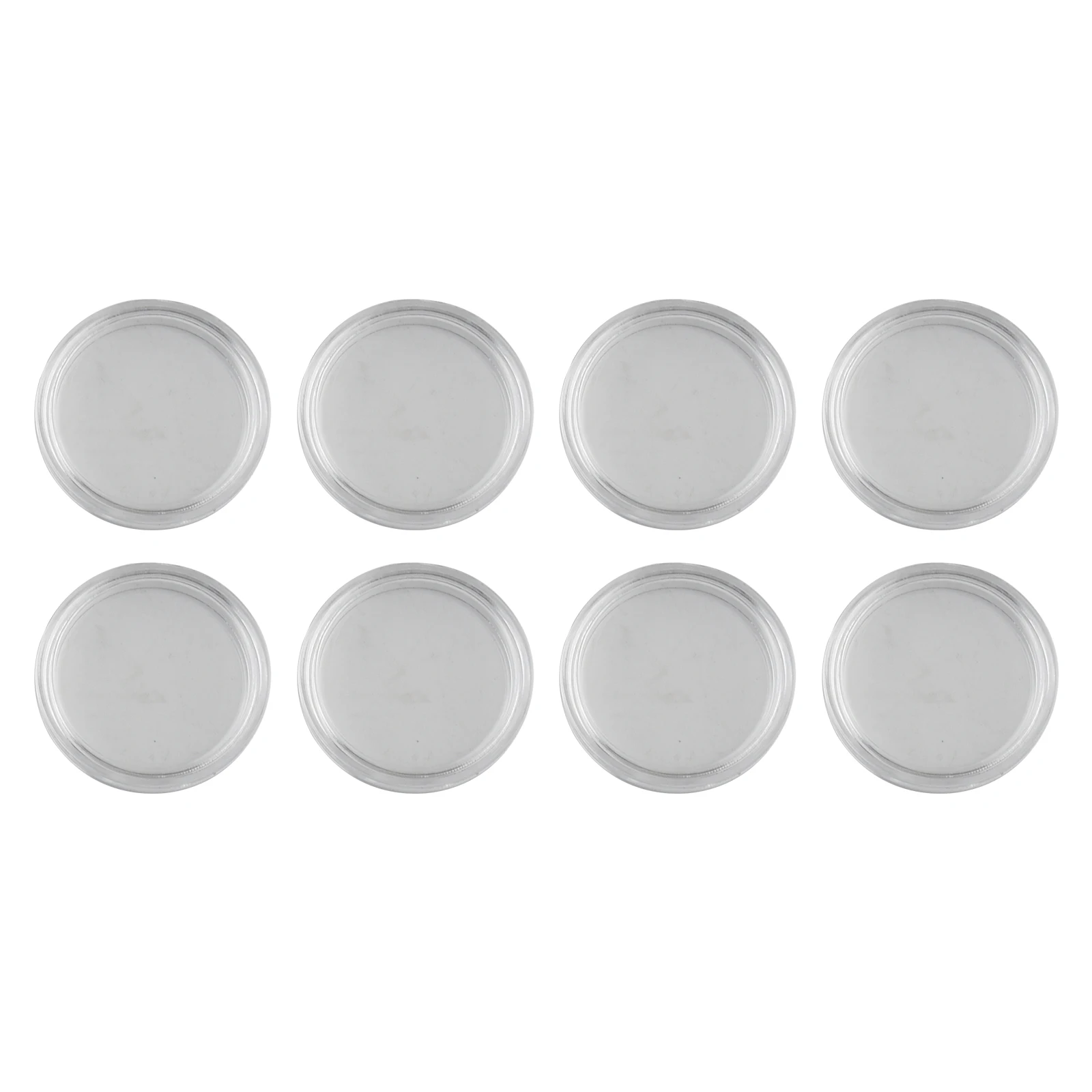 

100pcs 25mm Clear Round Coin Capsule Container Storage Box Holder Portable Case Copper Coins Silver Coins Collection