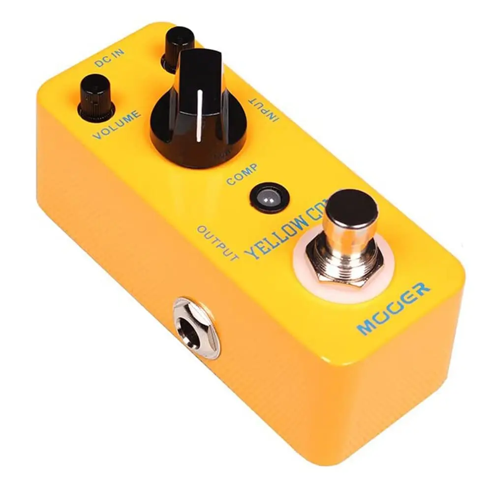 Mooer MCS2 Yellow Optical Compressor Effect Pedal Comp Electric Guitar Mini Guitar Pedal All Metal Shell True Bypass guitar effect pedal guitar effects pedal