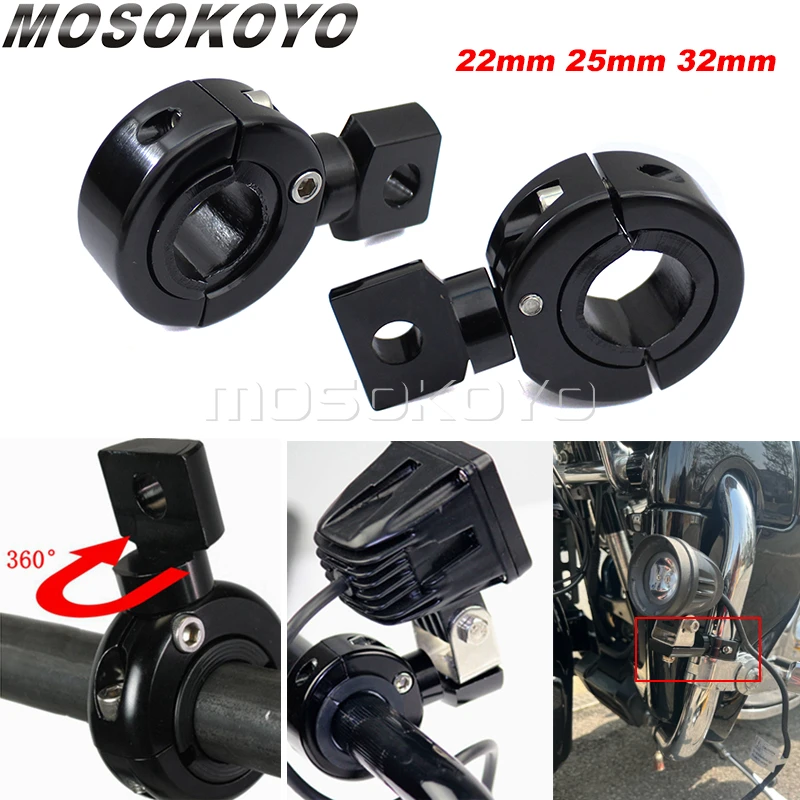 Motorcycle Fog Light Mount Brackets Motorcycle Crash Bar Light Mounts