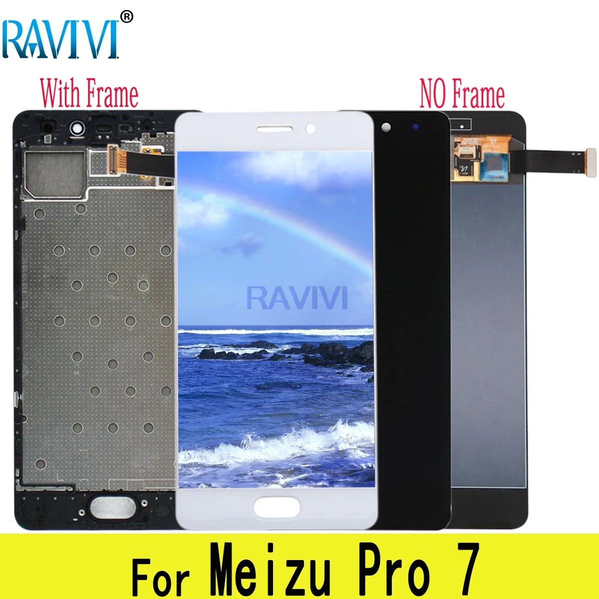 

5.2" Pro7 AMOLED LCD For MEIZU Pro 7 LCD Display Touch Screen Digitizer Assembly Replacement M792H M792Q