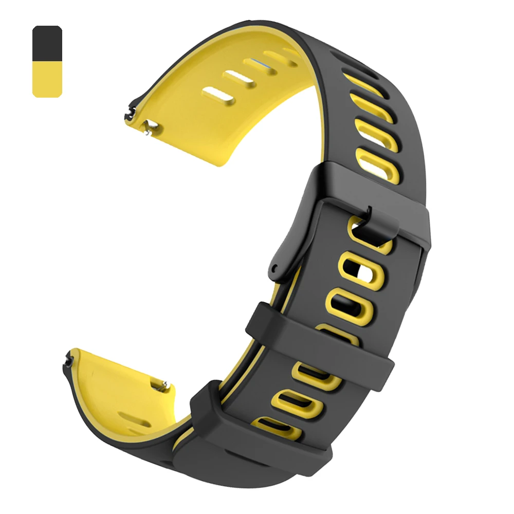 Enhanced Sports Silicone Strap for SUUNTO Watches - Versatile 20mm/22mm Watch Band Replacement
