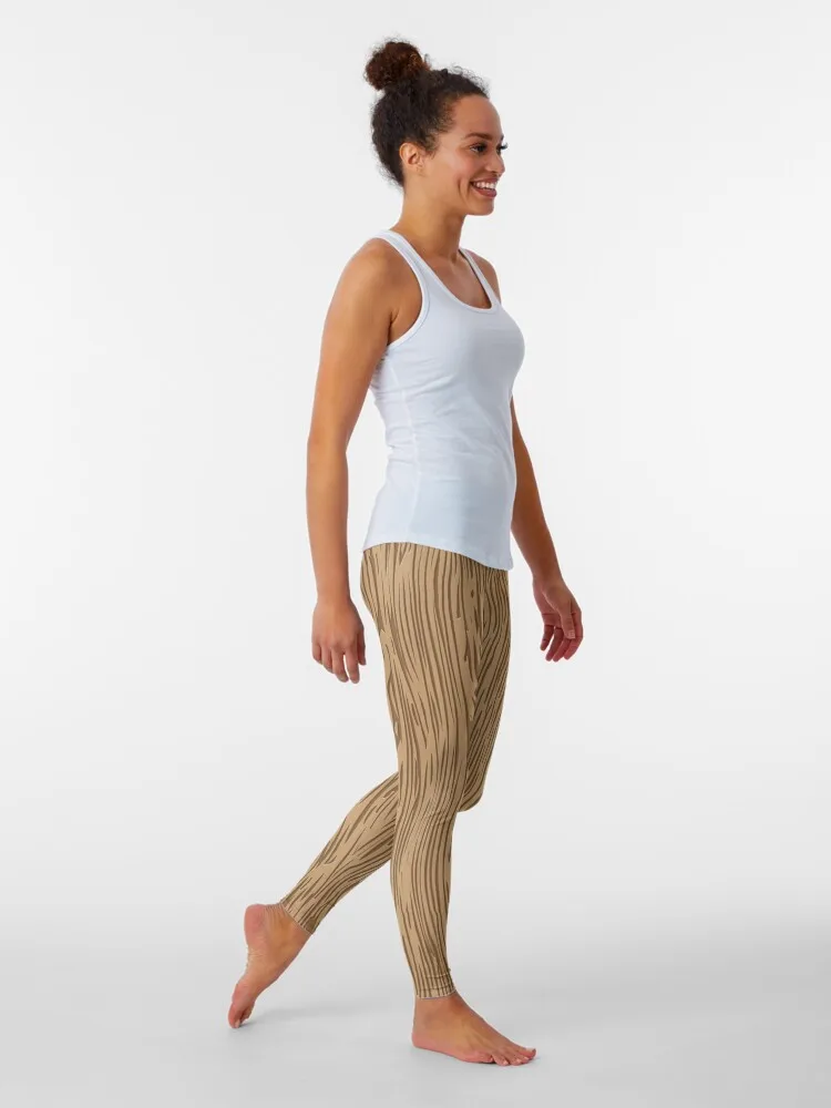 Texture seen in a cut surface of Wood Grain Leggings workout clothes for gym top trousers Women's high waist Womens Leggings