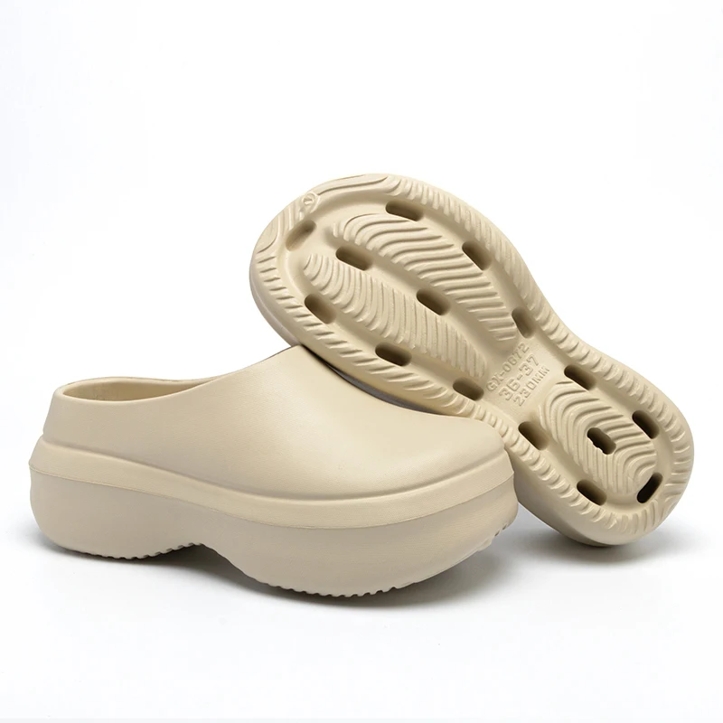 Women's Slippers Minimalist Non Slip Platform 5CM Thick Chef Shoes Men Indoor Outdoor Beach Garden Fashion Couple Sandals 6