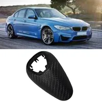 Car Shift Knob Head Cover Trim for BMW M2 F87 M3 F80 M4 F82 F83 M5 F10 Woven Carbon Fiber 6