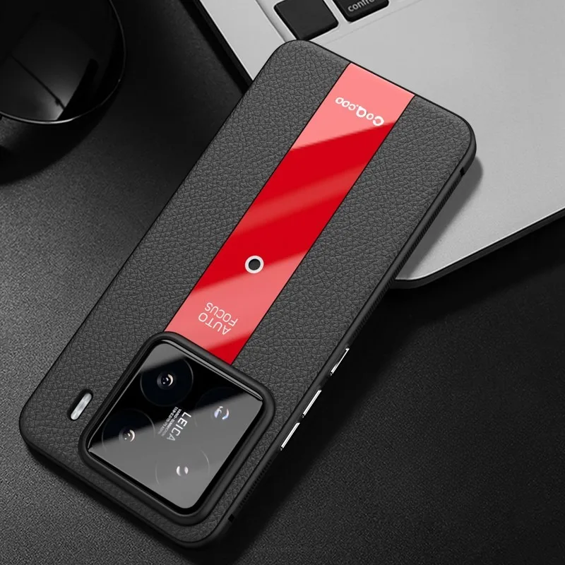 Luxury Lichi Leather Ultra-Thin Matte Case with Lens Protection