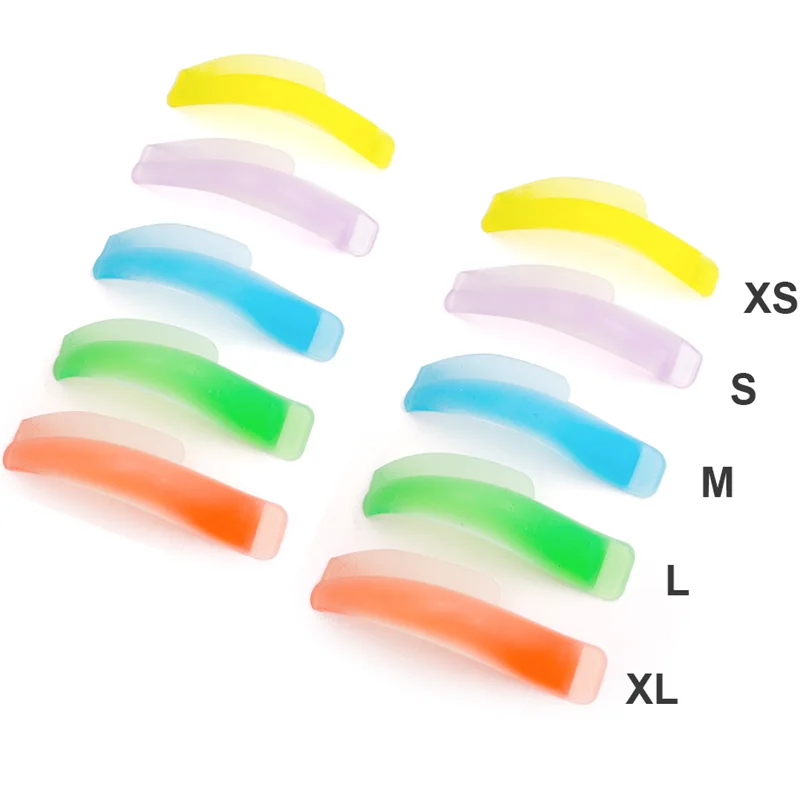 Yeni 5 Çift Renkli Uzun Şerit Kirpik Kaldırma Perma Silikon Ped Kirpik Uzatma Kaldırma Bigudi Çubuklar Kalkan Makyaj Araçları