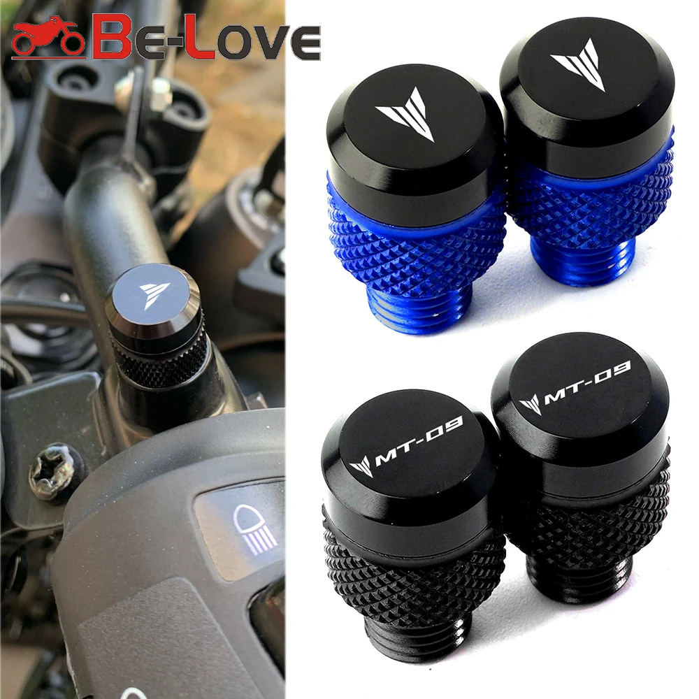 Bouchons De Miroir Moto M10x1.25 Aluminium - Compatible MT-07 MT-09 MT-10 SYLXBM