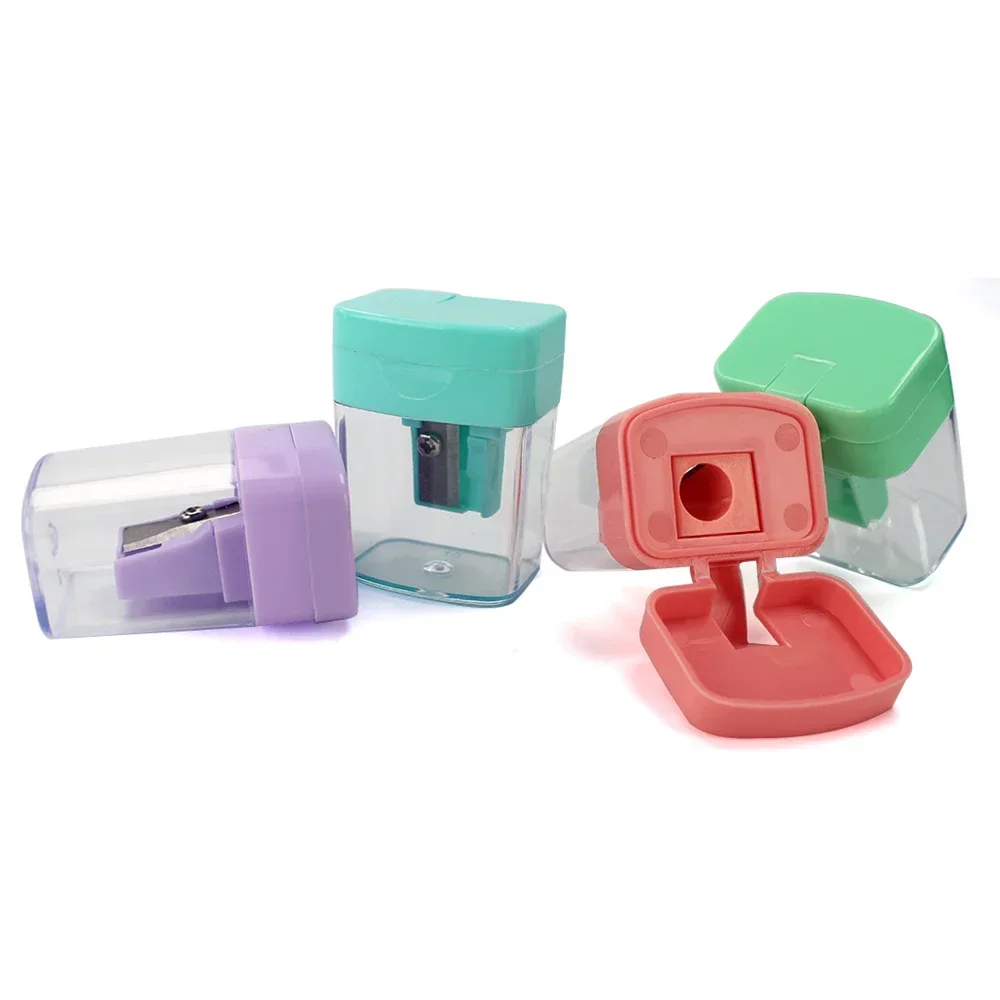 School Office supplies student prizes double-hole multi-functional pencil sharpener with lid 613A-2-MC