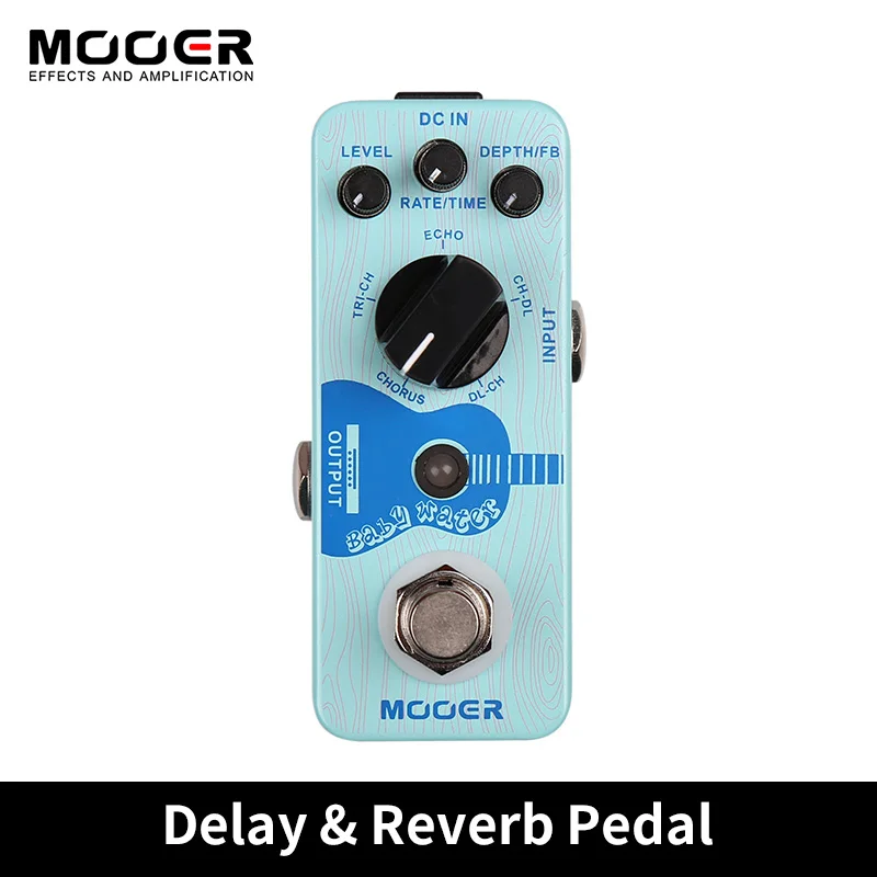 

Mooer-MCH3 Baby Water Delay and Chorus Guitar Effect Pedal, Acoustic Guitar Pedalboard, Compressor Pedal Effector