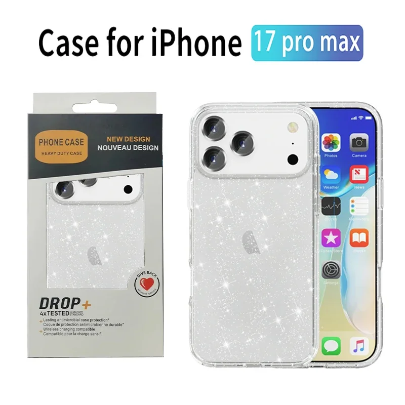 Luxury Glitter Rugged Armor Multi-layer Anti-Drop Bumper Case