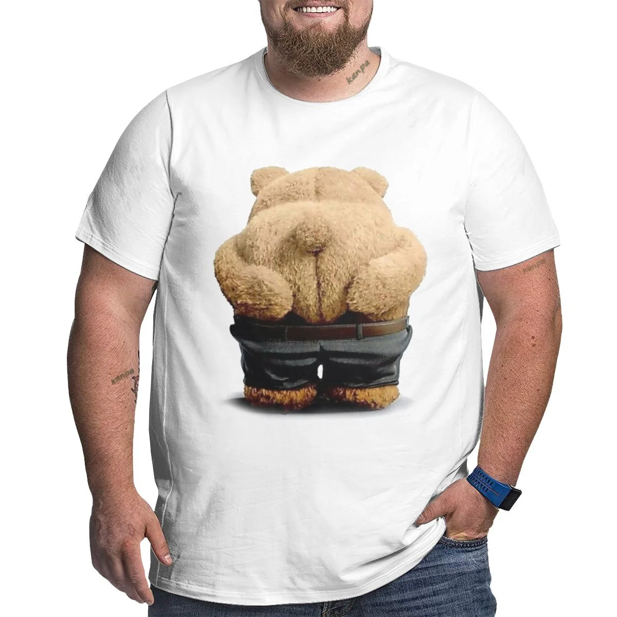 

Футболка с коротким рукавом и забавным принтом медведя, 5xl, летняя новая Корейская футболка оверсайз в стиле Хай-стрит, в стиле Харадзюку, в готическом стиле, Прекрасный Топ унисекс, 6xl