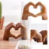 Mother's Day Heart-shaped Resin Statue Gift Light Decoration Room Luxury Desktop Home Living R4h3 2