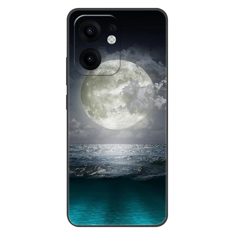 For OPPO Reno13 F Case 13F Flowers Silicone Soft TPU Back Cover For OPPO Reno 13F 5G Case CPH2699 Coque Shockproof Fundas 3