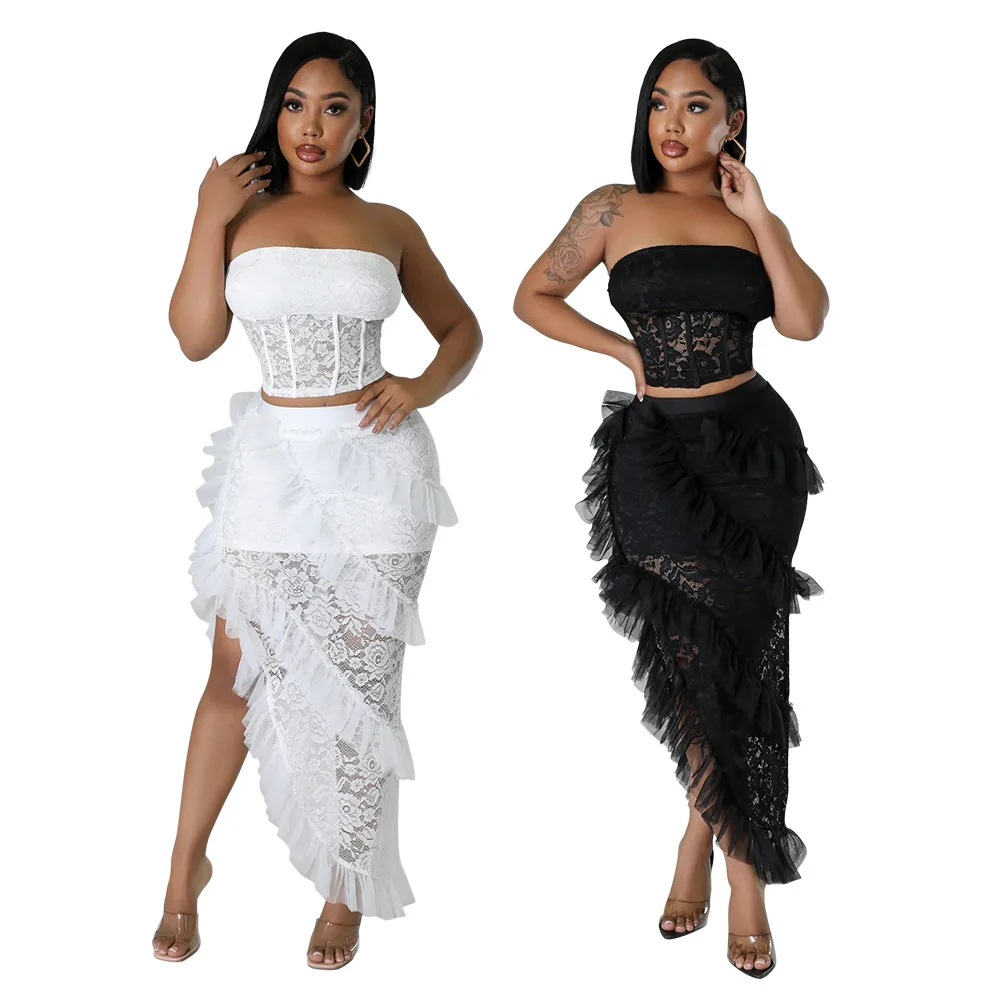 

Summer Bodycon Dress Bath Exits Pareo Dresses Long Outlet French Style Vintage For Women Elegant Robe Sleeveless Lace Bra