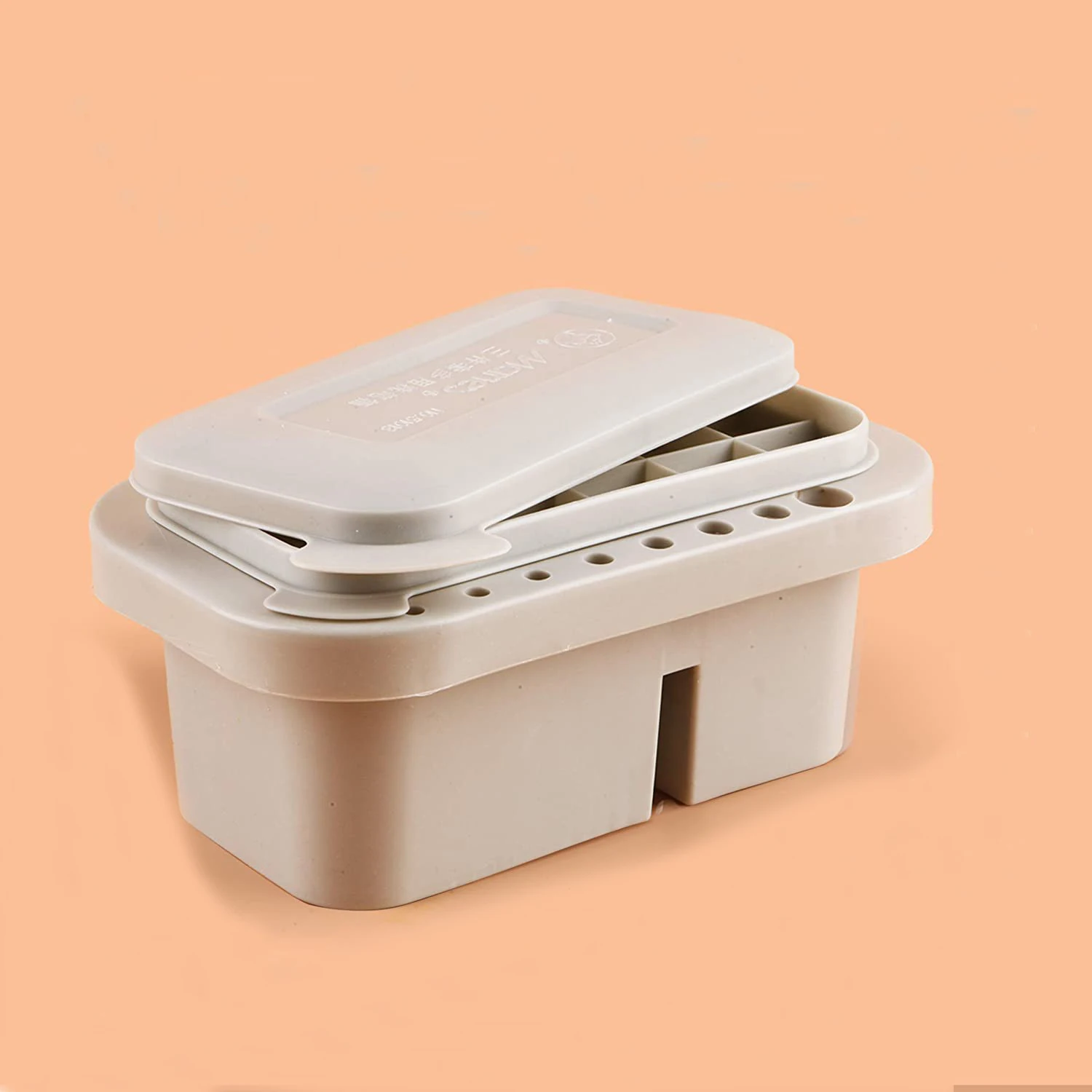 Paint Brush Cleaner Washer Multifunction Painting Brush Basin Holder and Organizer width Tray Palette Lid 2 Art Sponges 3