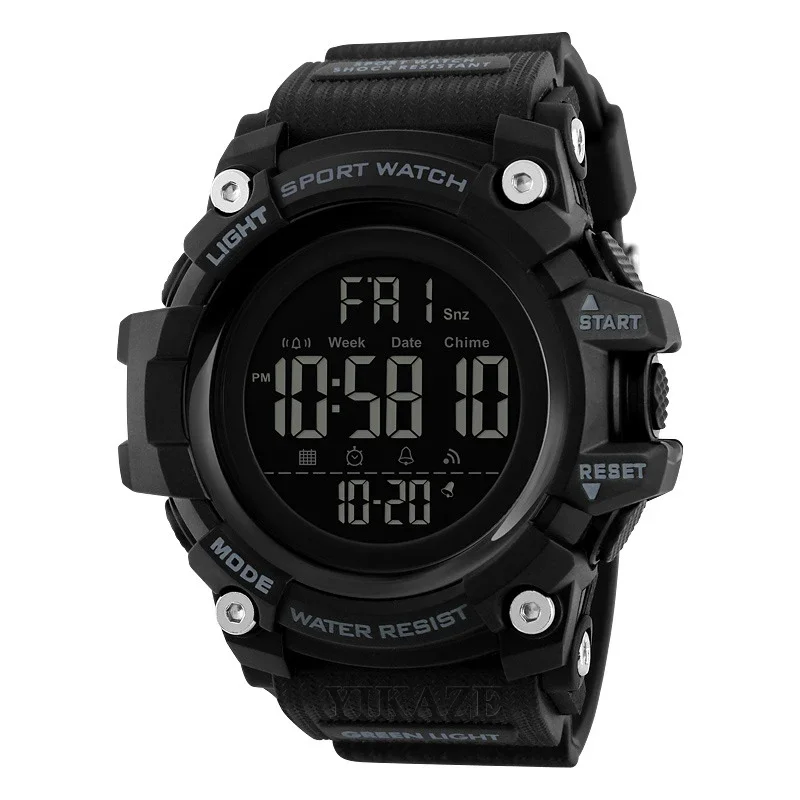 YIKAZE 9030 Waterproof Digital Watch Men's Sports Watches LED Alarm Clock Electronic Wristwatch Military clock for man Kids Gift 2