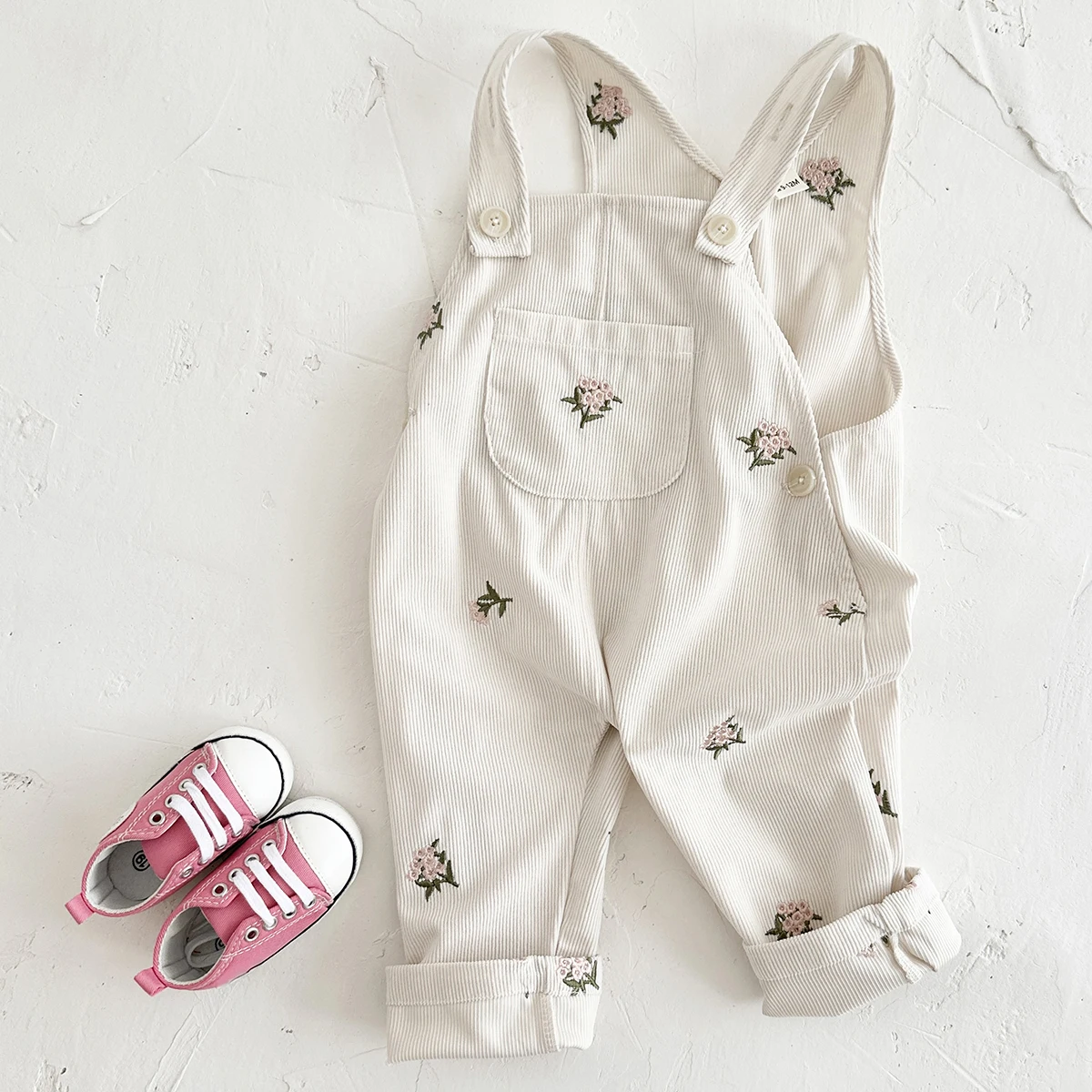 Ins Baby Jumpsuit Girls Baby Clothes Autumn Winter Stylish Outdoor Wear Suspender Pant Corduroy Toddler Romper corduroy romper