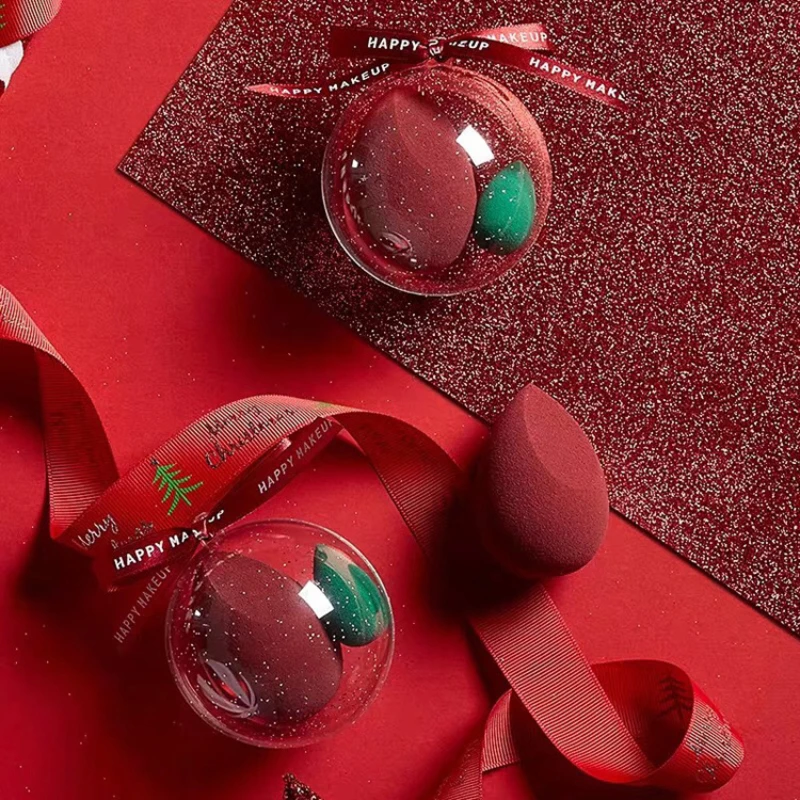 

Christmas Makeup Sponge Powder Puff Dry and Wet Combined Beauty Cosmetic Ball Foundation Make Up Tools