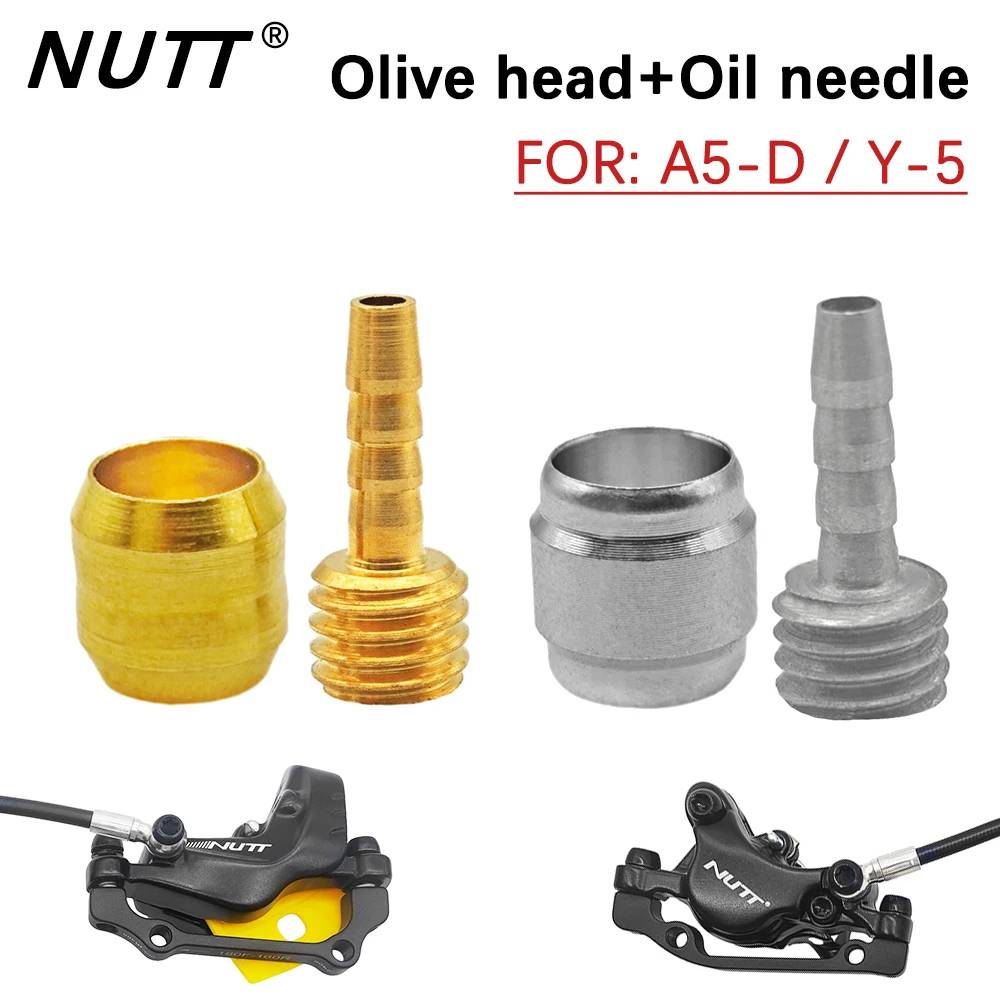 NUTT Oil needle olive head 2-piston A5-D Y-5 4-piston electric Hydraulic oil brake scooter E-bike accessories tektro olive head mountain bike disc brake tubing oil needle olive sleeve oil brake accessories