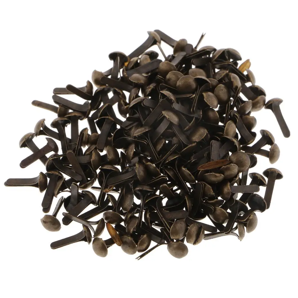 Metal Brads Pack Of 200 Assorted Metal Paper Fasteners For Kids' Crafts And Scrapbooking