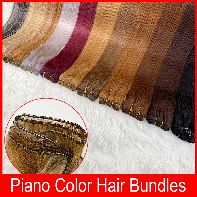 REMI Real Human Natural Hair Extensions for Women Weft Hair Piece Colored Sewn Bundles Mega Weaving Human human hair extensions